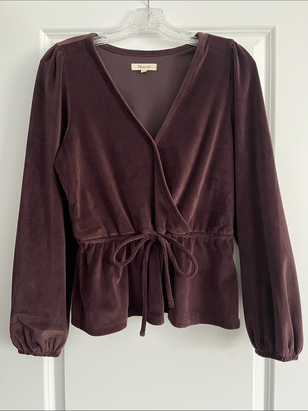 Madewell Crossover Peplum Top